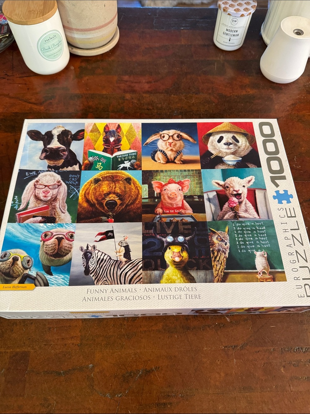 EuroGraphics 1000-Piece 'Funny Animals' Jigsaw Puzzle
